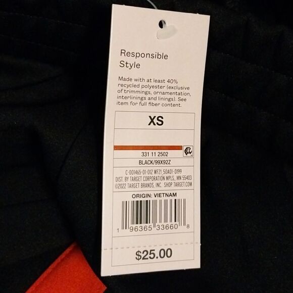 Wild FableWomen's High-Rise Track Pants Side Pocket  Red Black White NWT SizeXS - Picture 11 of 11